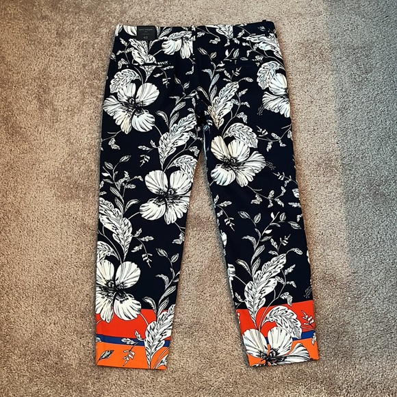 NWT Zara Tropical Chino Fit Ankle Pants - Picture 4 of 10
